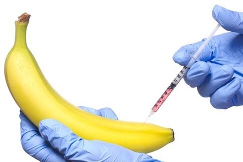 mărirea penisului injectabil pe exemplul unei banane