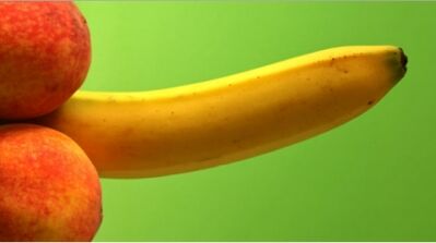Membru sporit folosind exemplul unei banane
